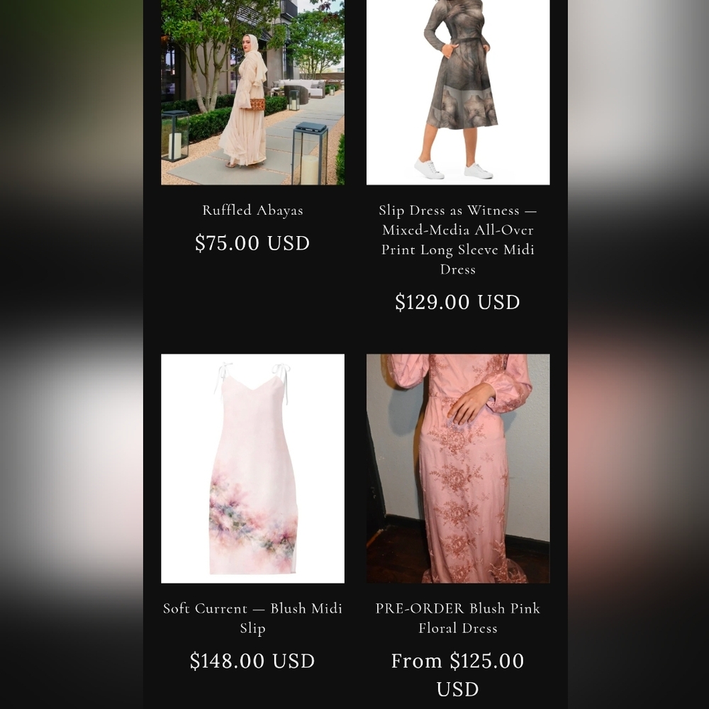 The OG Elegant Beige Maxi Ruffled Abaya + Inner Dress X Beaux Exclusive - Picture 5 of 5